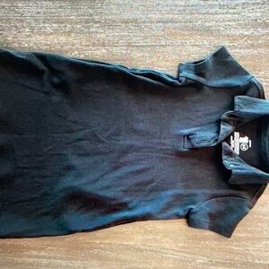 Primary Girls Black Polo shirt Dress